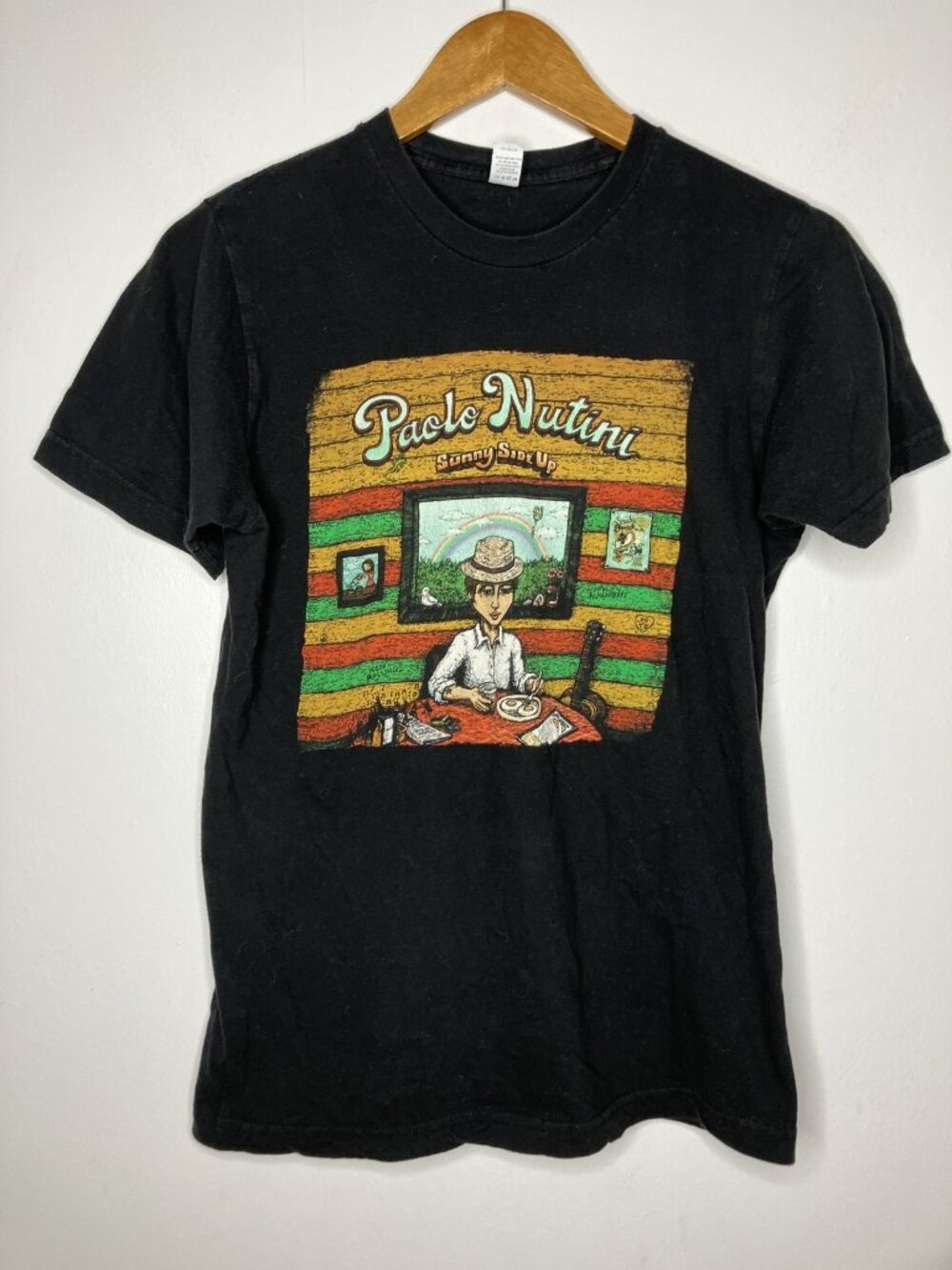 Paolo Nutini Sunny Side Up Tour 2009 T-Shirt Men's Black Size Small